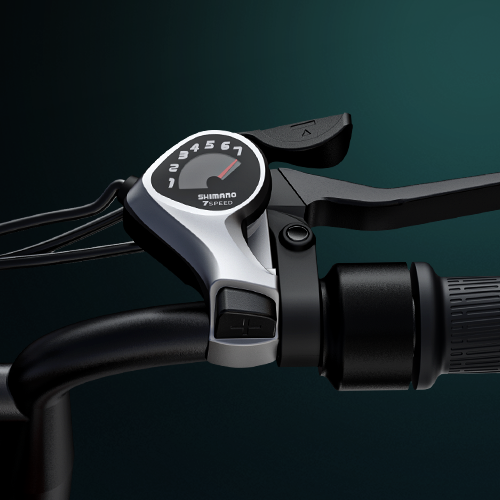 Précision avec la transmission SHIMANO à 7 vitesses